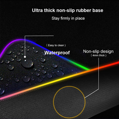LED Backlit XXL Mouse Pad & Keyboard Mat