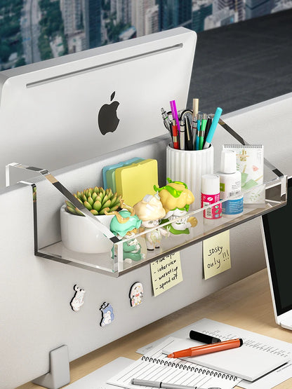 Hook-On Desk Organizer Shelf