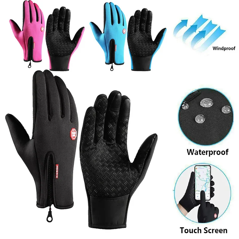 Waterproof Thermal Touchscreen Winter Gloves