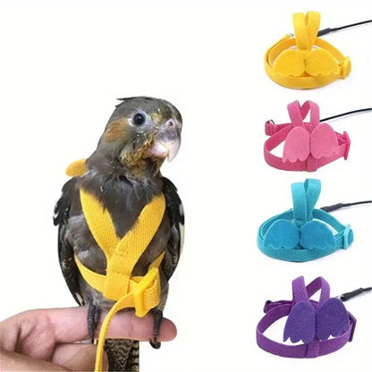 Parrot Training Harness & Anti-Bite Leash Set