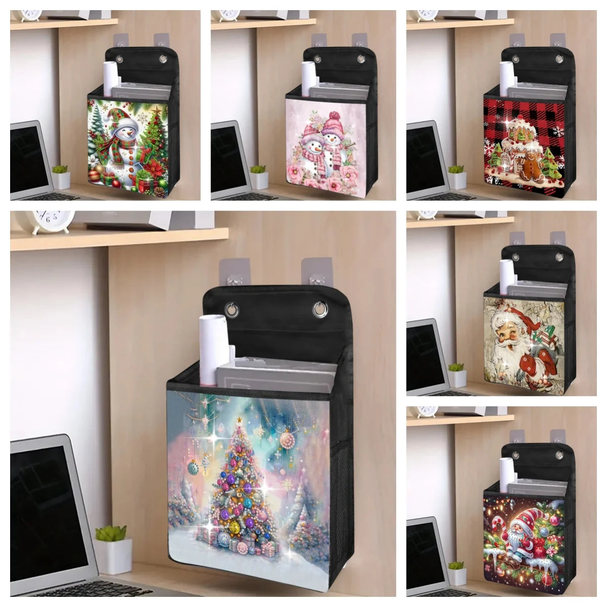 DIY Christmas Diamond Painting Hanging Bag