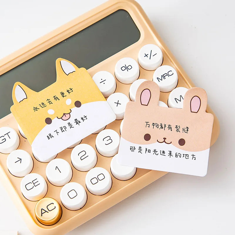 Kawaii Cartoon Animal Sticky Notes