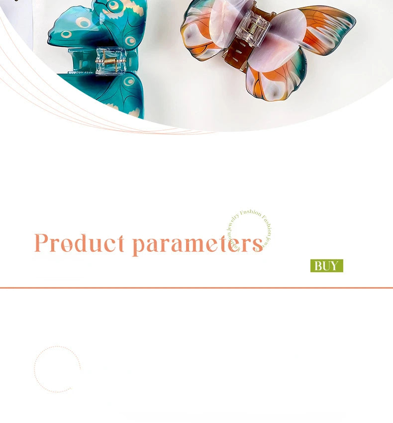 Butterfly Hair Claw Clip