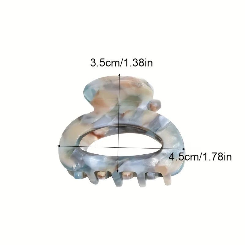 Elegant Small Oval Hair Claw Clip