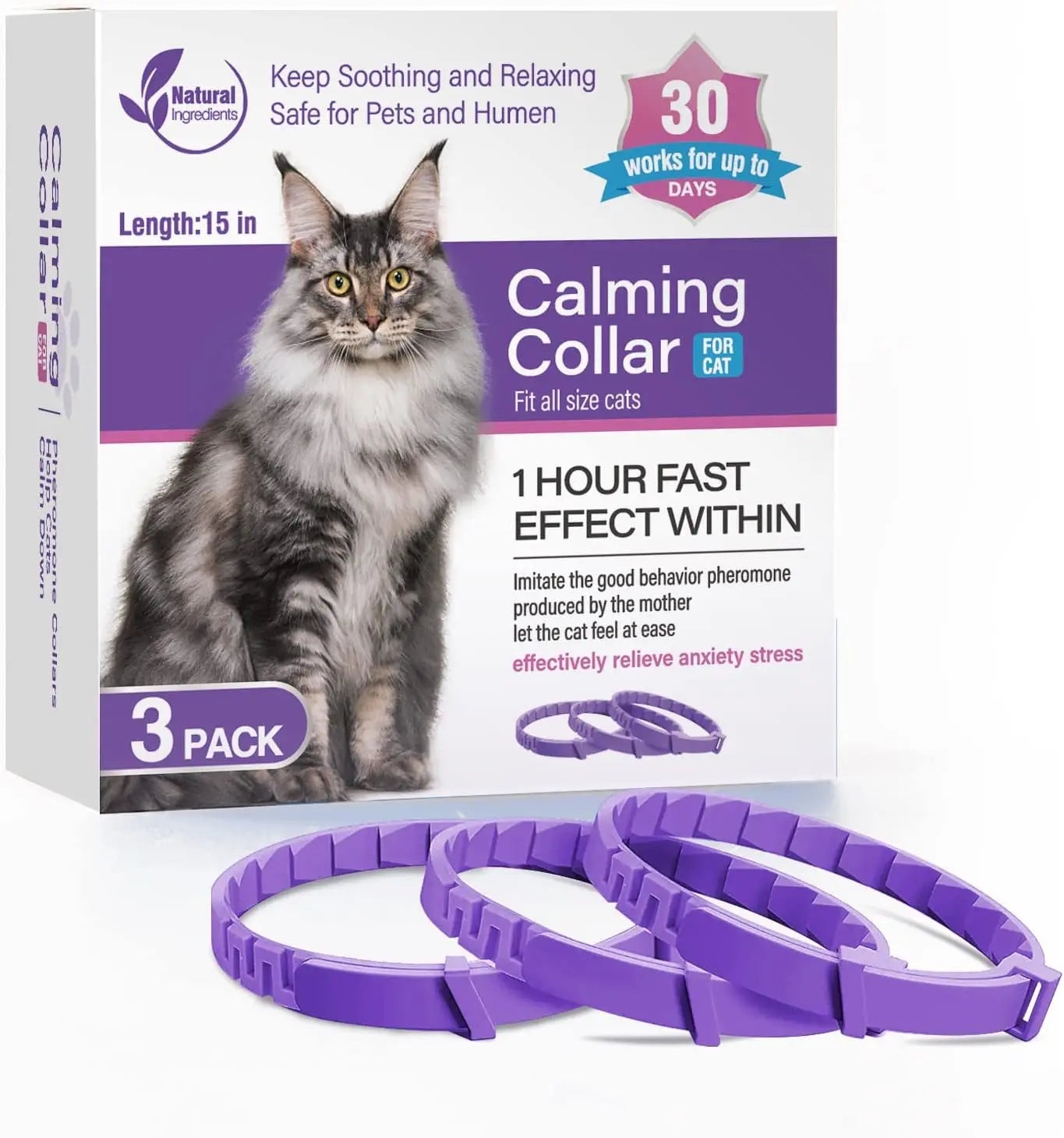 Calming Pheromone Collar for Dogs & Cats