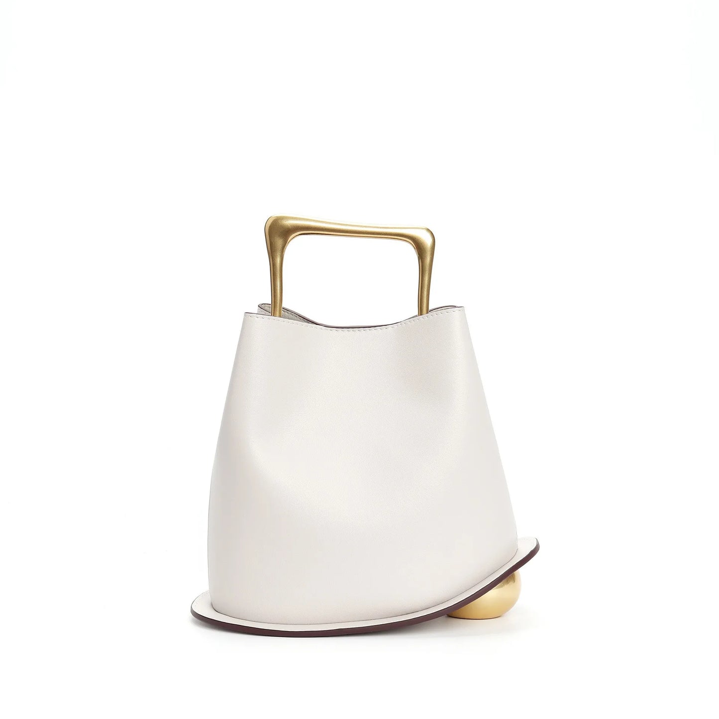 Jimmy Maple Genuine Cow Leather Bucket Handbag