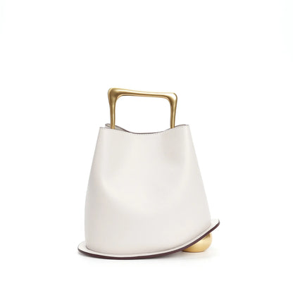 Jimmy Maple Genuine Cow Leather Bucket Handbag