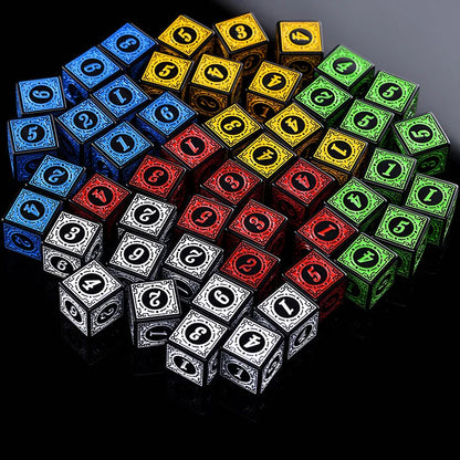 Acrylic D6 Polyhedral Dice Set
