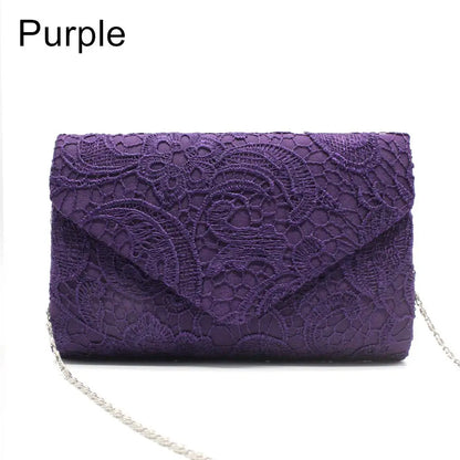 Lace Envelope Clutch Bag