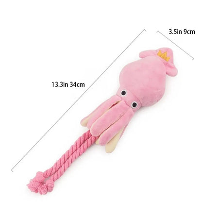 Octopus Plush Rope Dog Toy
