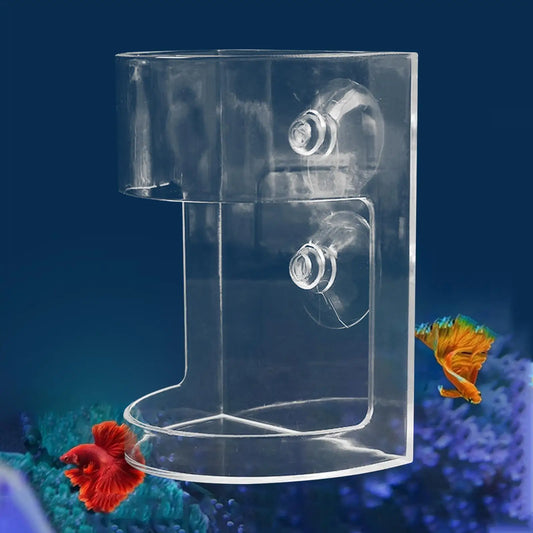 Transparent Aquarium Feeding Ring & Food Dish
