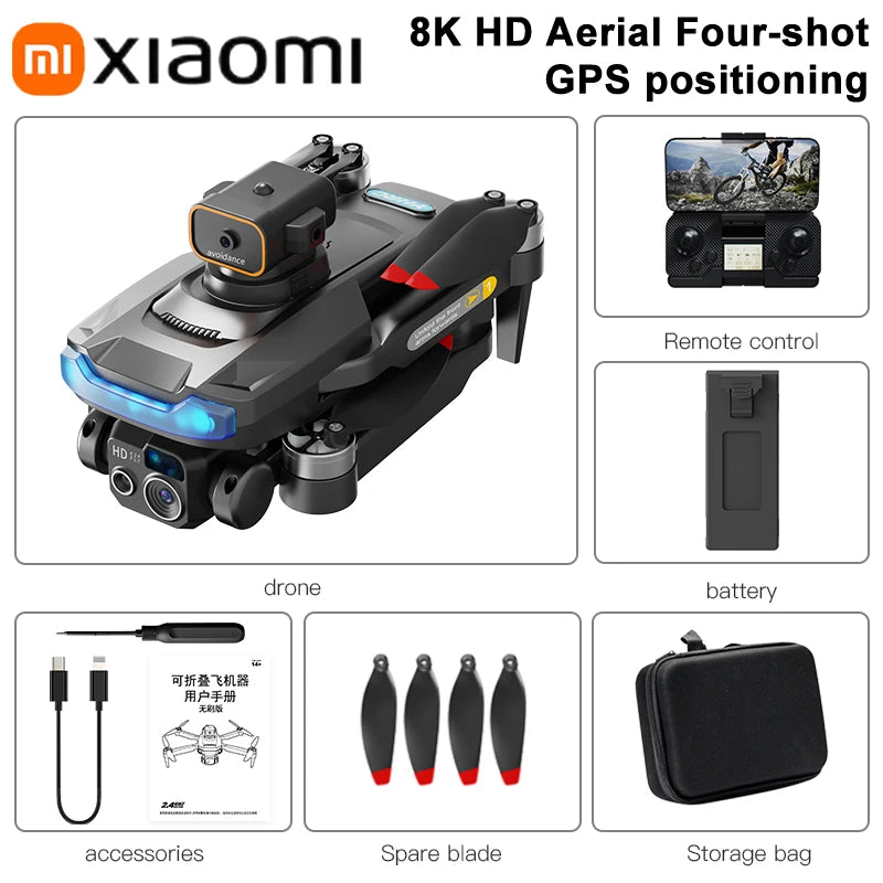 Xiaomi P15 PRO Drone 8K GPS HD Aerial Photography Dual-Camera Drone