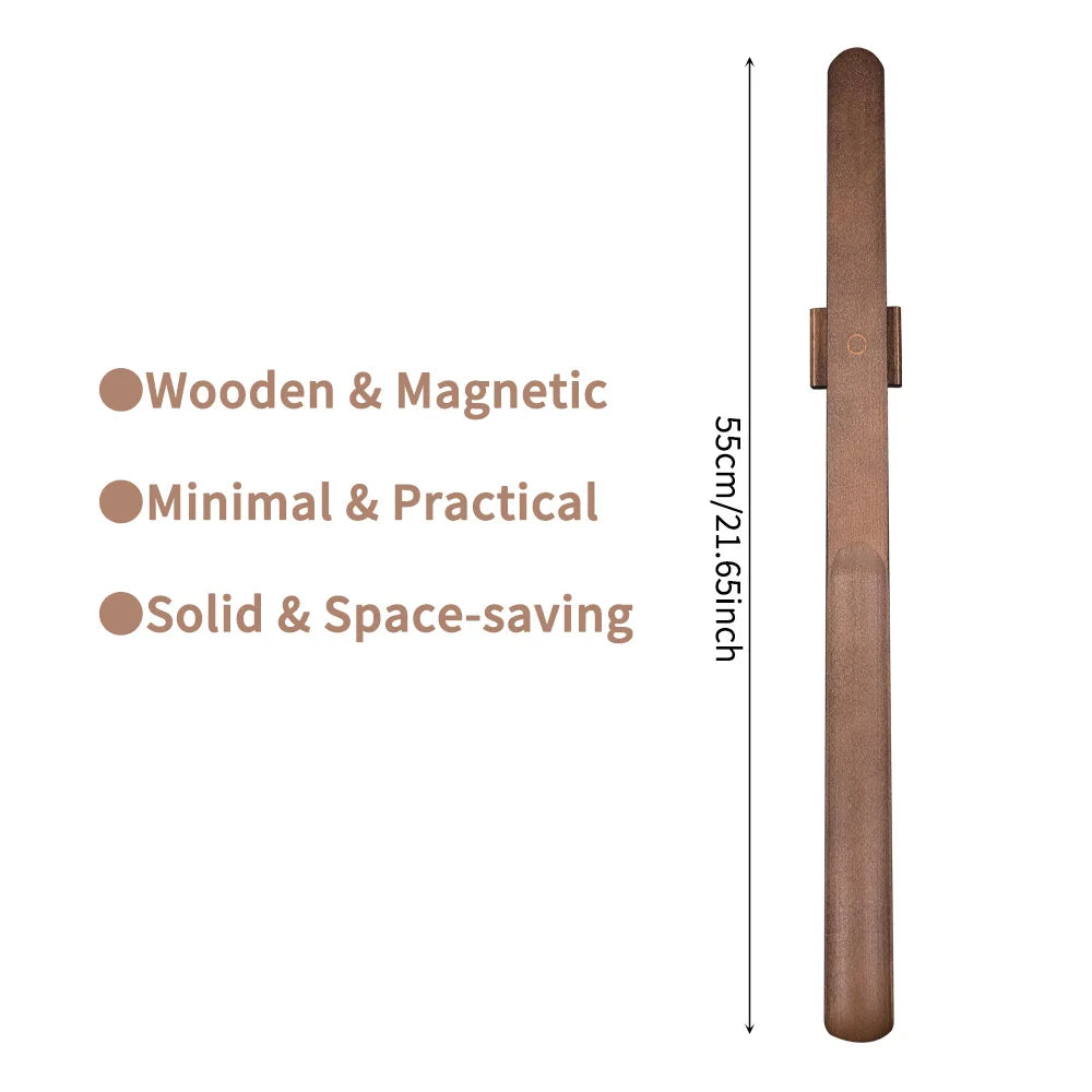 Premium Beech Wood Long Handle Shoe Horn