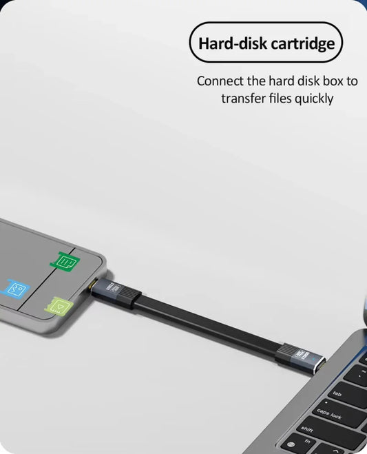 PD100W USB-C to USB-C Short Fast Charging Cable