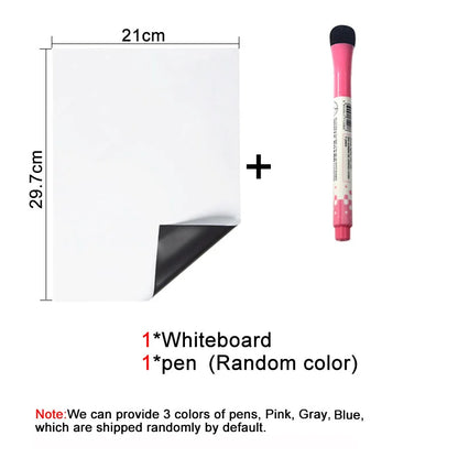 A4 Magnetic Dry Erase Whiteboard Sheet for Fridge