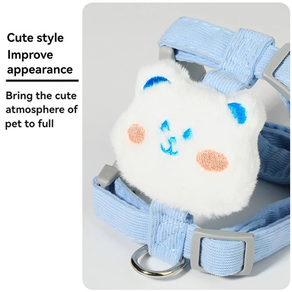 Breathable Adjustable Dog & Cat Harness with Leash Set