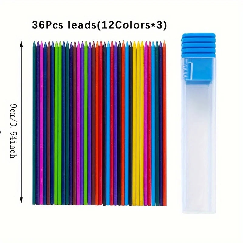 2.0mm Pencil Lead Refills – 72 Pieces (2 Boxes)
