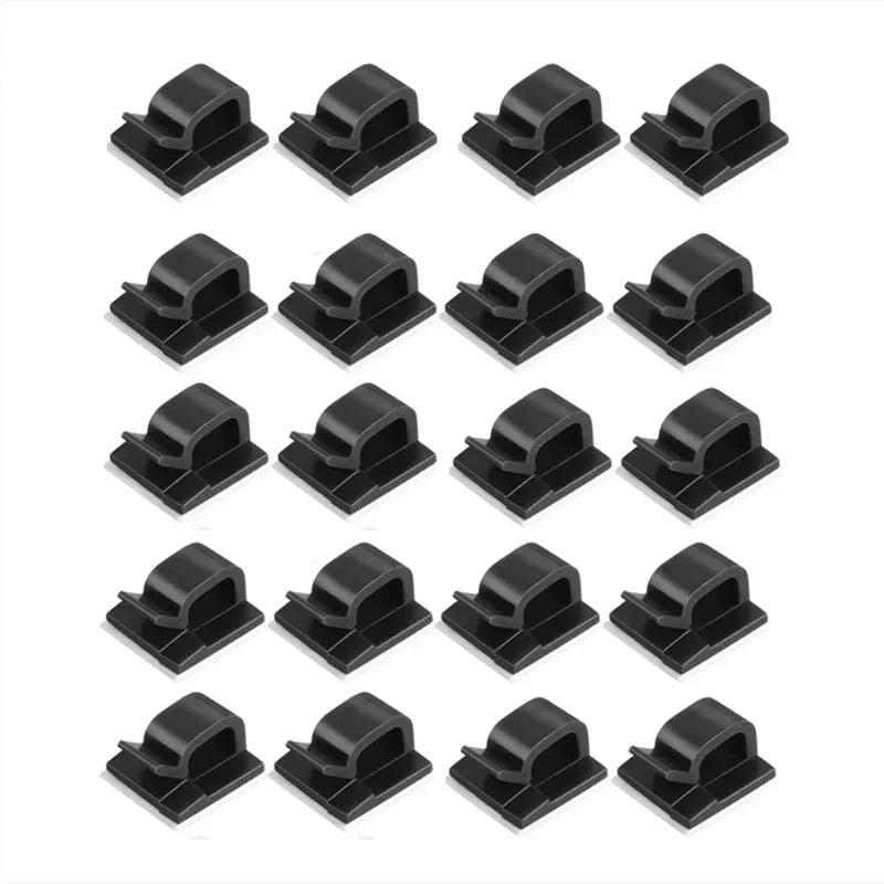 Adhesive Cable Holder Clips – Self-Stick Wire Management Organisers