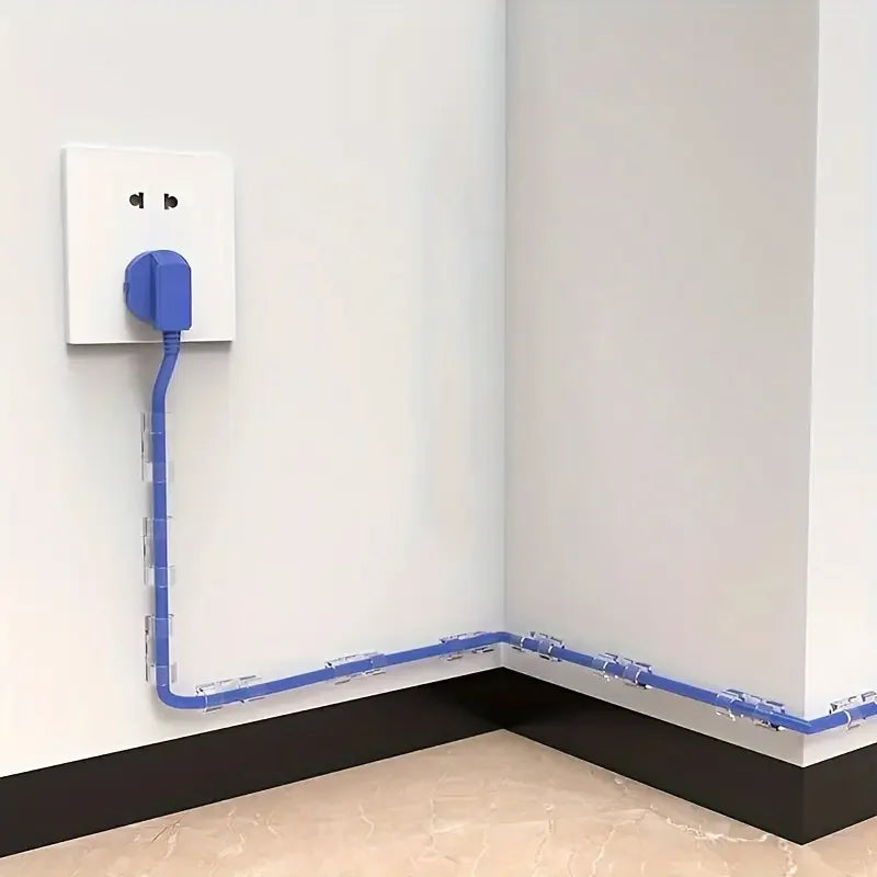 Transparent Self-Adhesive Cable Clips