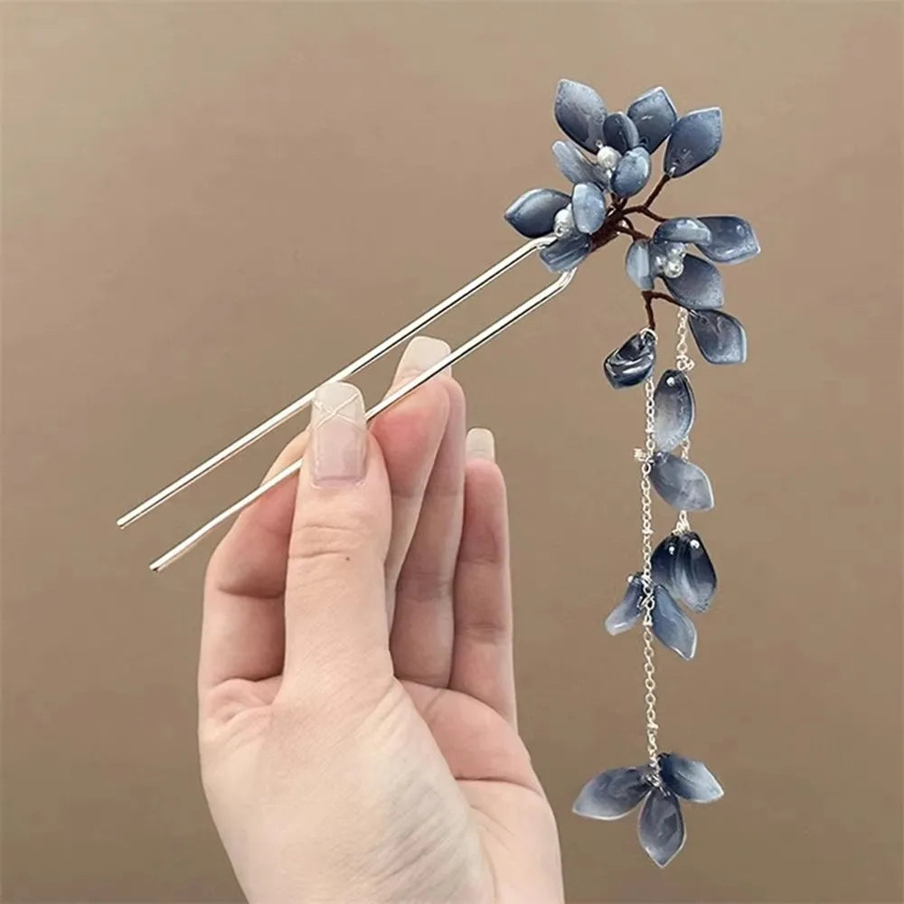 Handmade Flower Hanfu Hair Pin