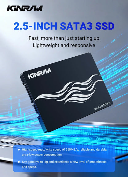 KinRam SATA III SSD for Desktop & Laptop – High-Speed Internal Storage Upgrade