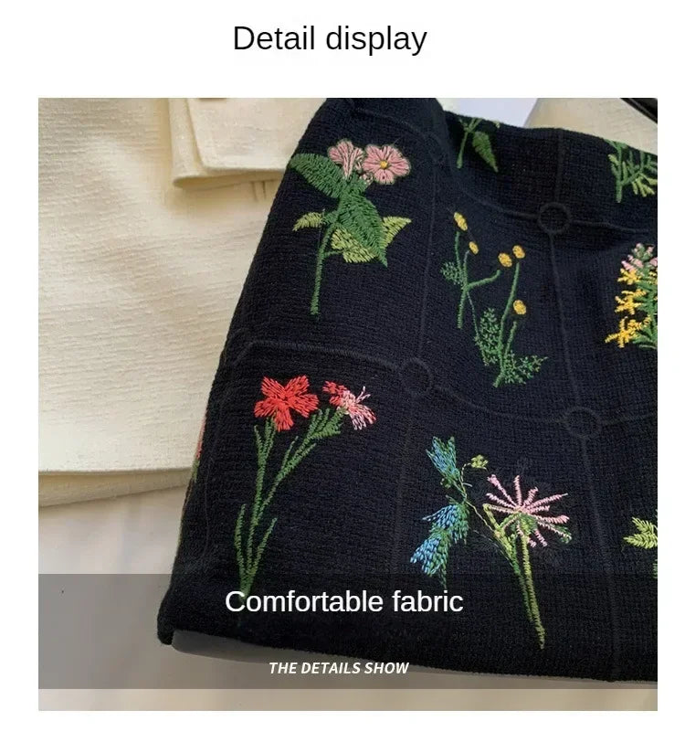 Silk Jacquard Shoulder Bag