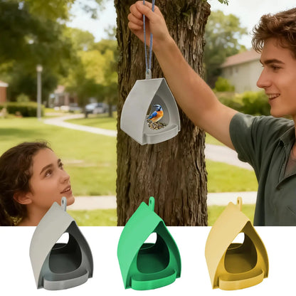 Large Capacity Hanging Bird Feeder for Outdoor Gardens
