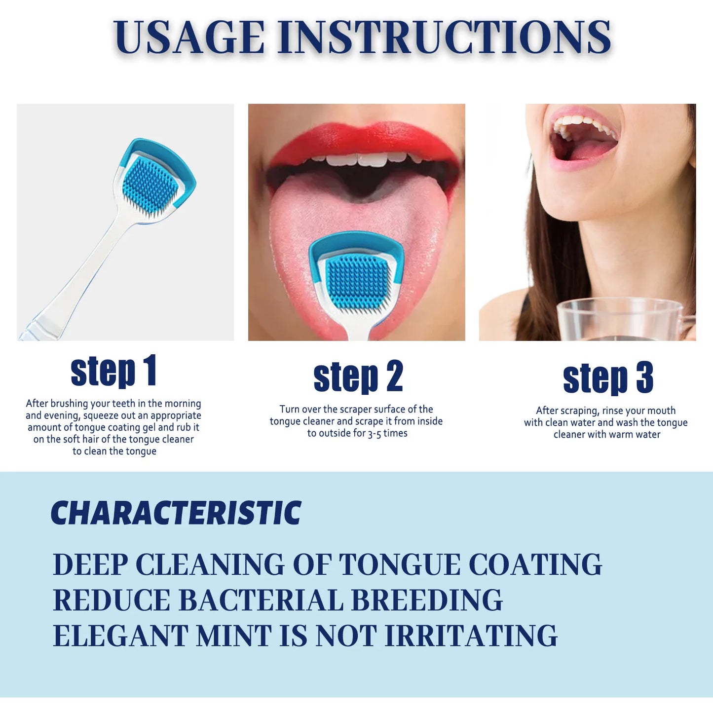 Tongue Cleaning Gel & Brush Kit