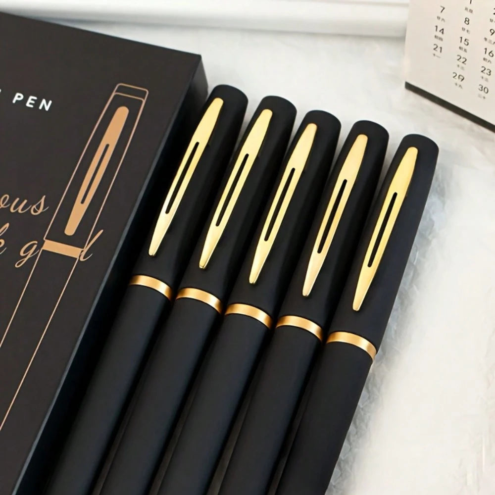 Black & Gold Gel Pens – 0.5mm Fine Tip
