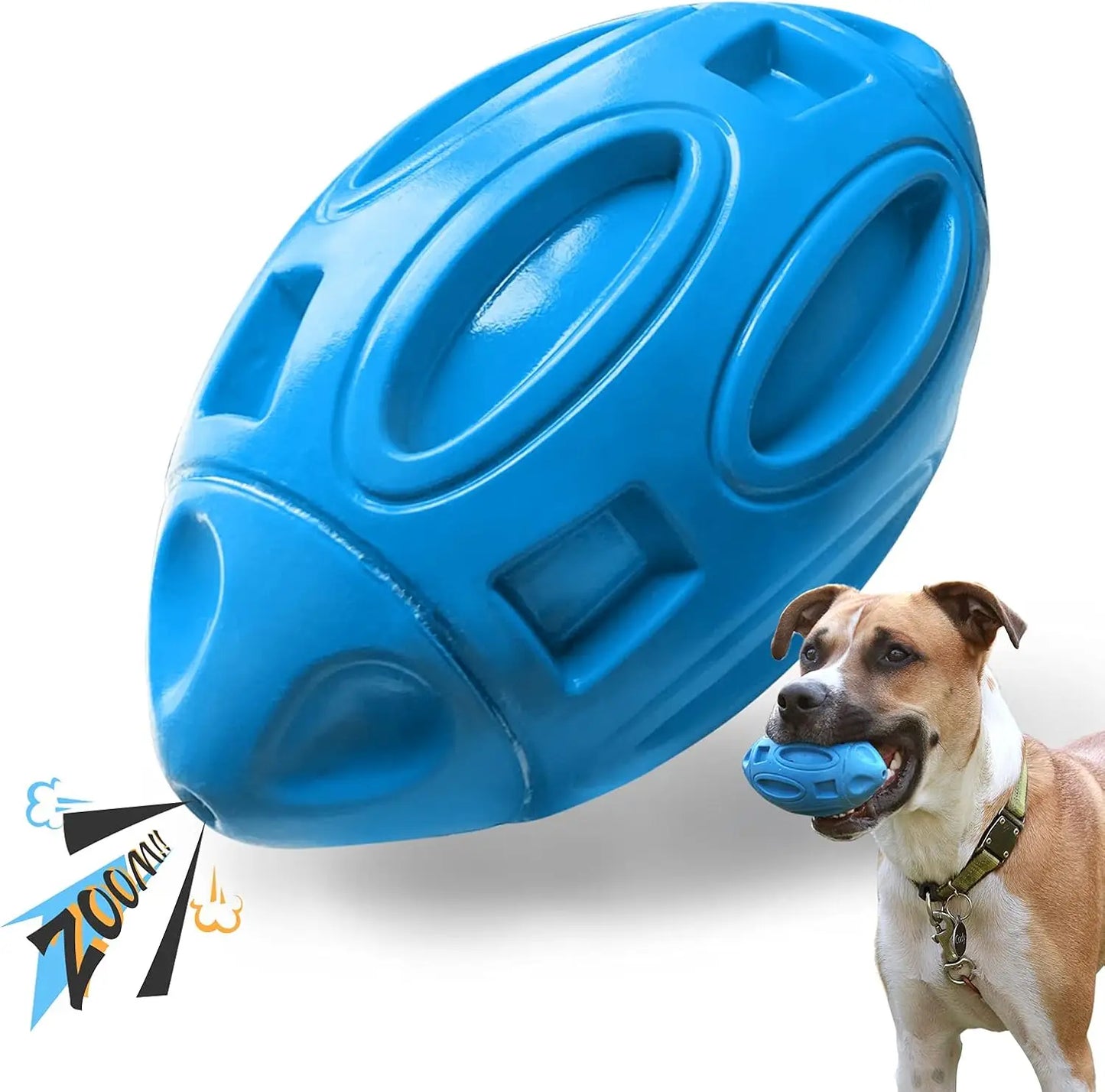Durable Rubber Squeaky Dog Chew Ball Toy