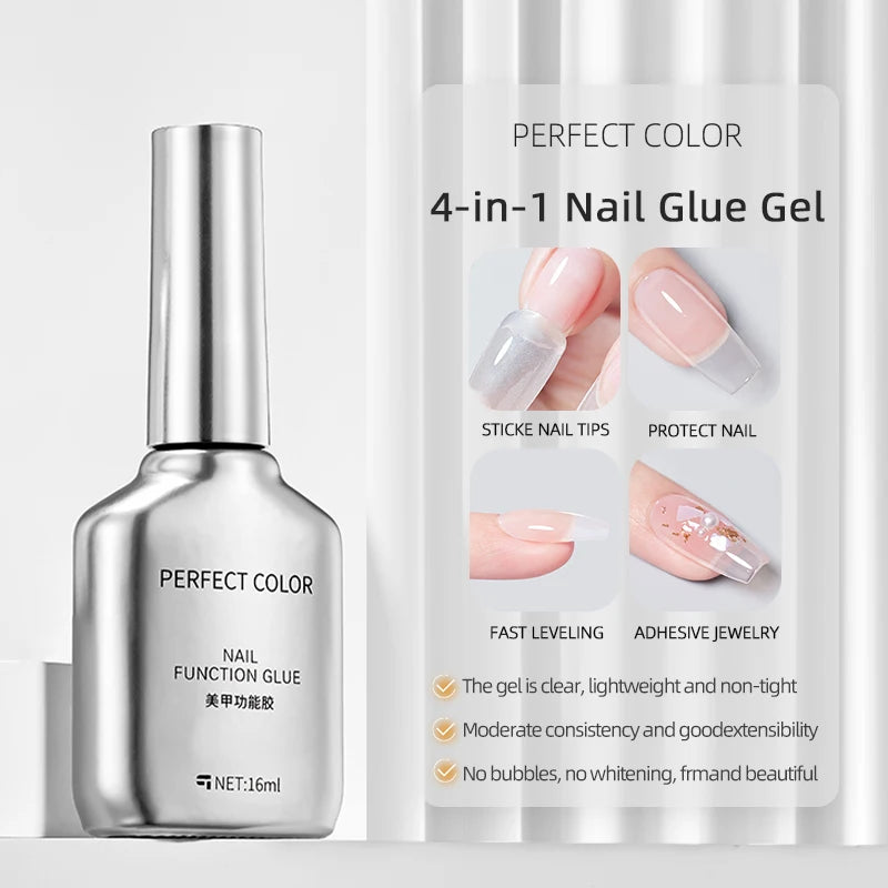 PERFECT COLOR No Wipe Gel Base & Top Coat Set