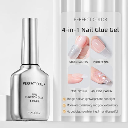 PERFECT COLOR No Wipe Gel Base & Top Coat Set