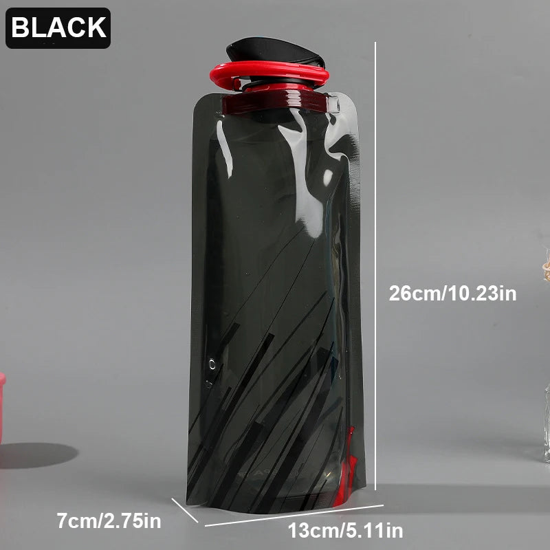 Collapsible Sports Water Bottle for Hiking & Outdoor Activities