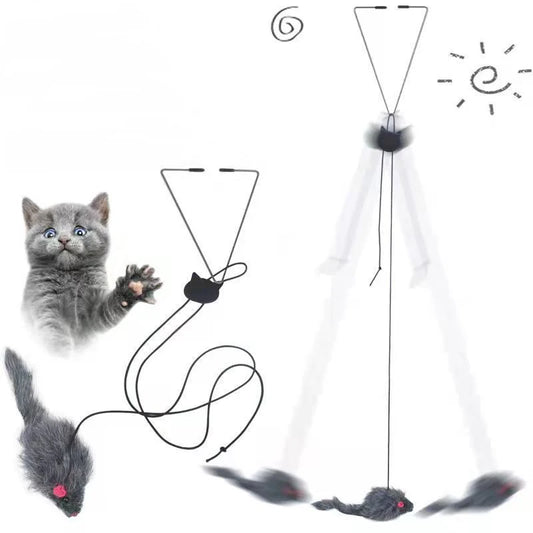 Door Hanging Cat Toy – Plush Interactive Stress Relief Toy