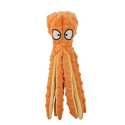 Stuffing-Free Octopus Squeaky Dog Toy