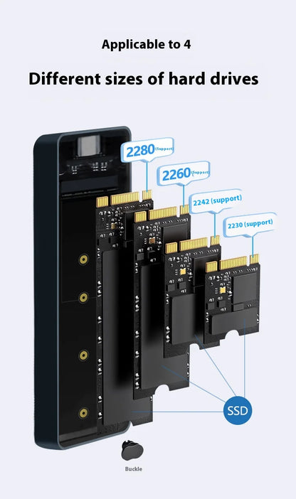 USB 3.2 Gen 2 NVMe & SATA M.2 SSD External Enclosure