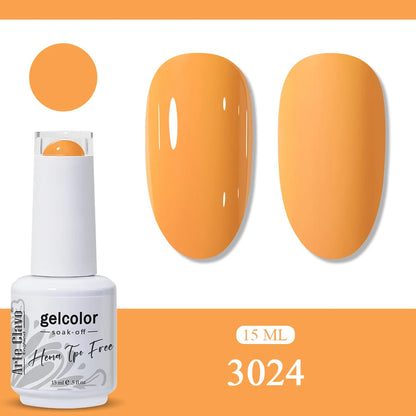Arte Clavo Orange Gel Nail Polish