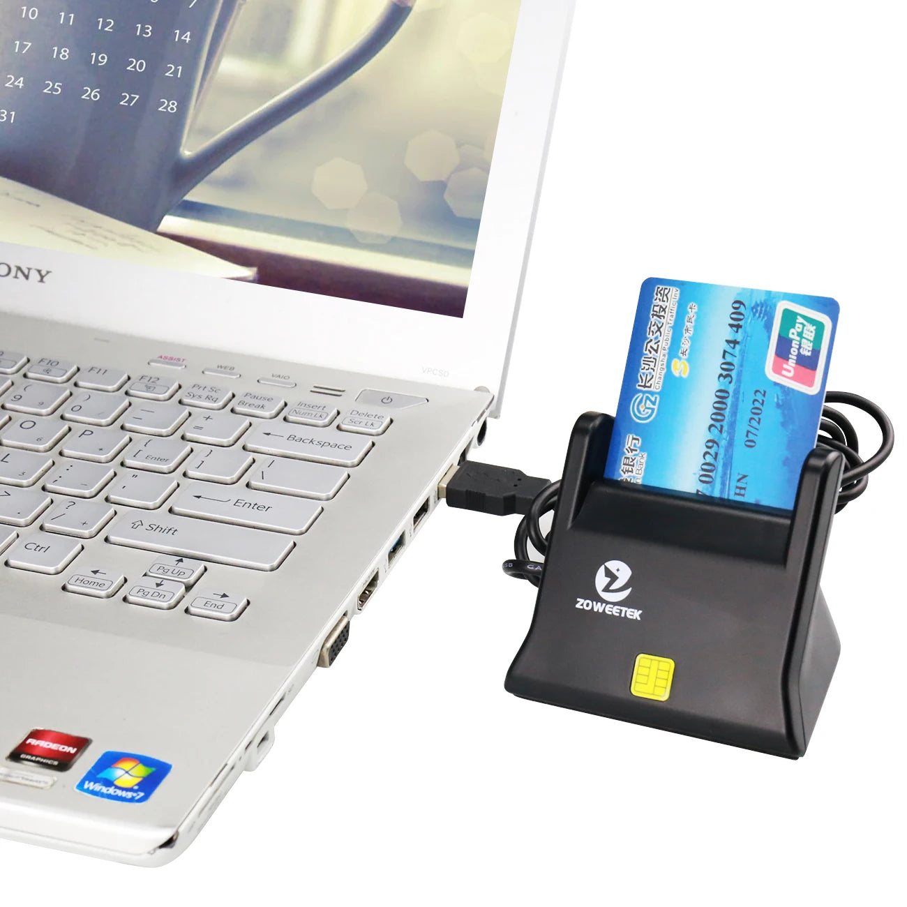 Zoweetek USB ID Smart Card Reader