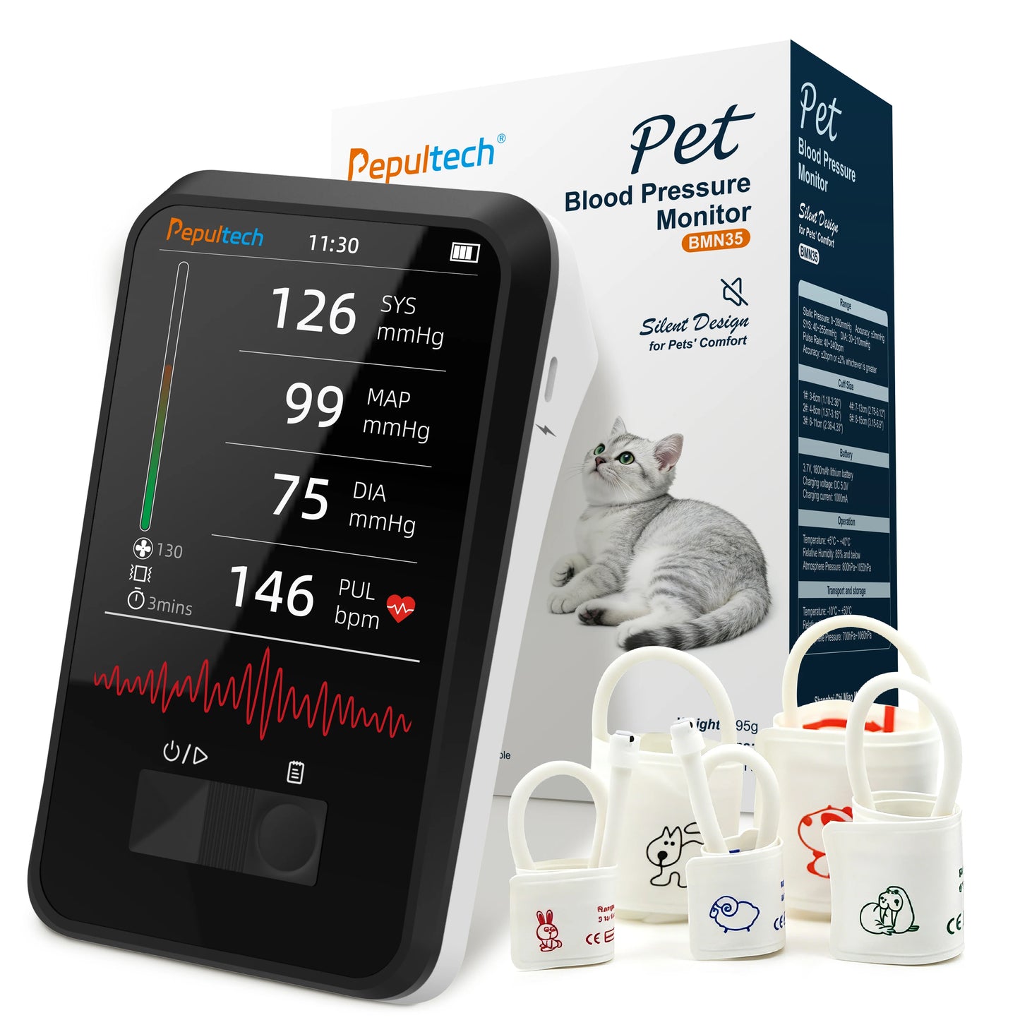 Pepultech BMN35 Veterinary Blood Pressure Monitor