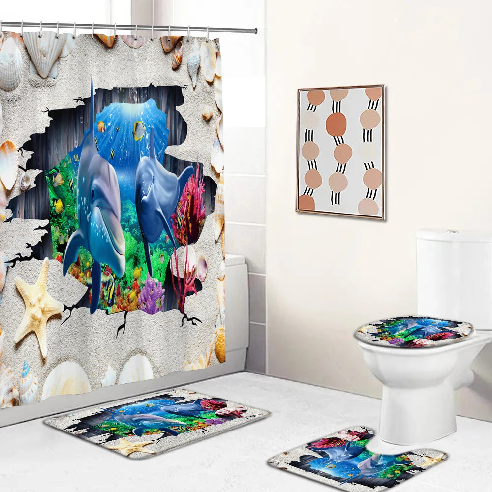 Ocean Seabed Bathroom Set