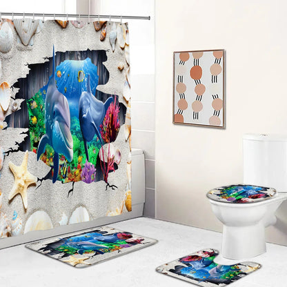 Ocean Seabed Bathroom Set