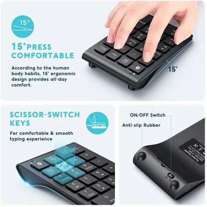 Rechargeable Bluetooth Numeric Keypad