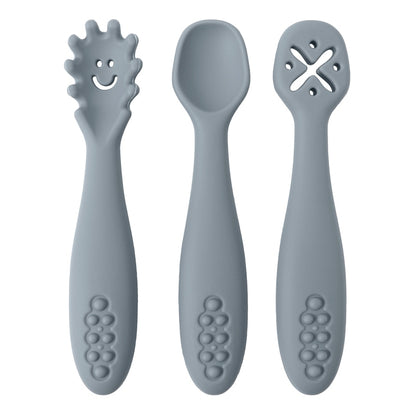 3pcs baby learning spoons utensils set