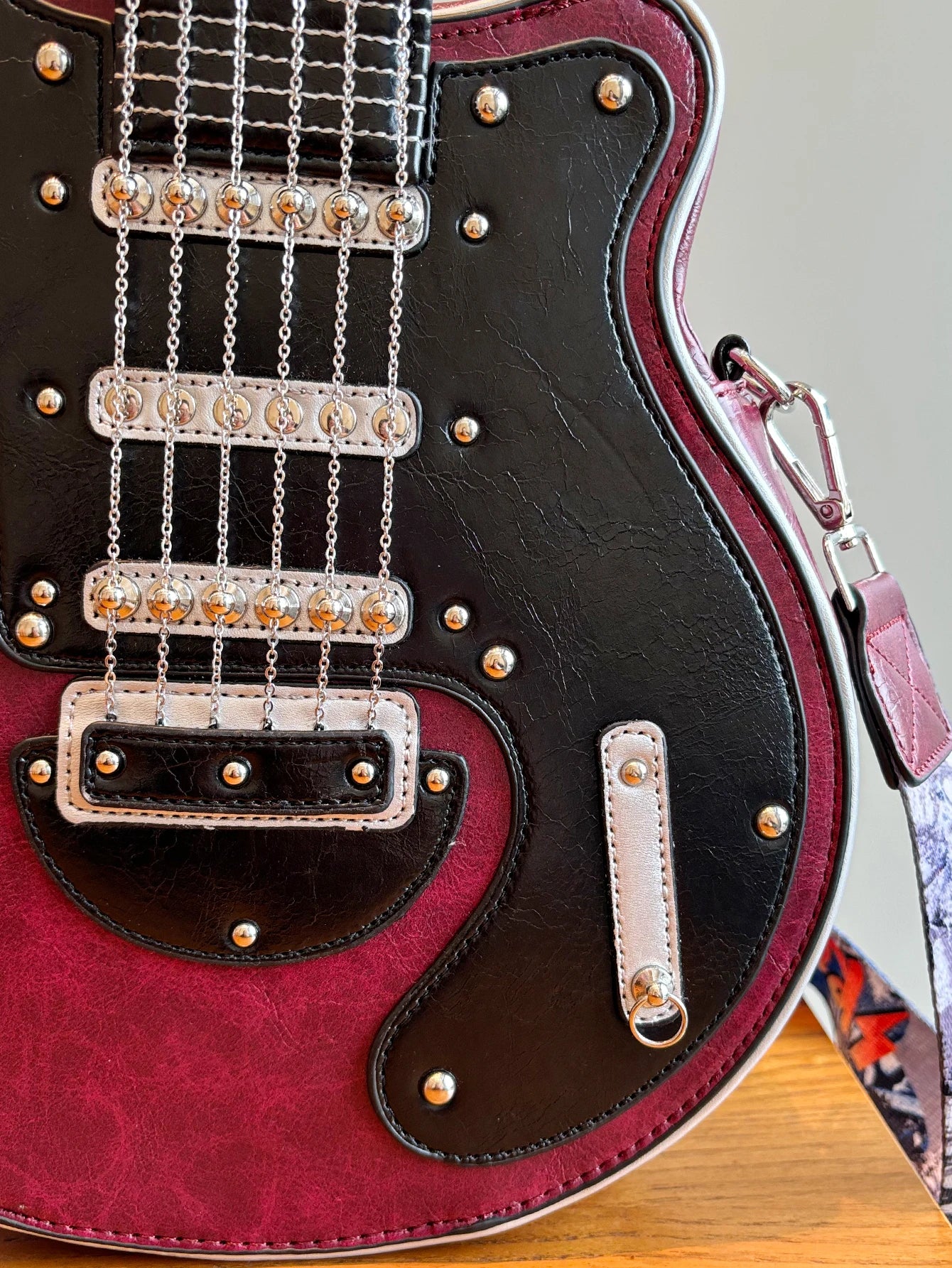 Guitar Shape Crossbody Shoulder Bag