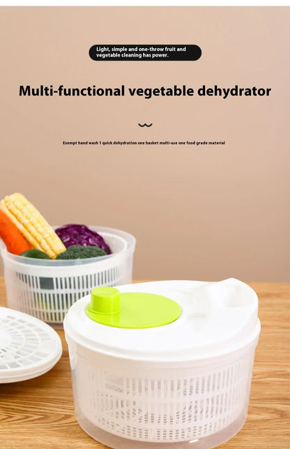 Manual Salad Spinner & Vegetable Dryer