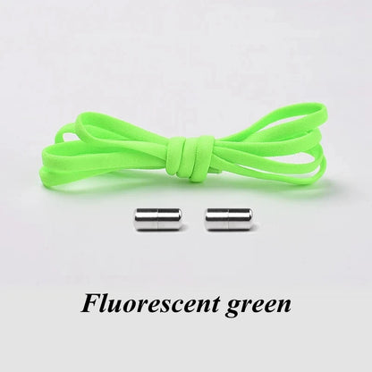 Elastic No-Tie Shoelaces with Metal Lock