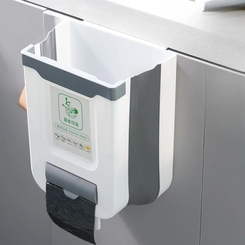 Wall Mounted Folding Kitchen Bin