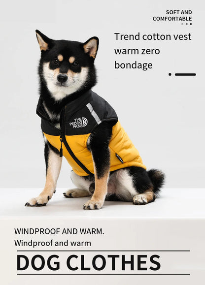 Waterproof Insulated Dog Jacket with Harness – Winter Pet Coat