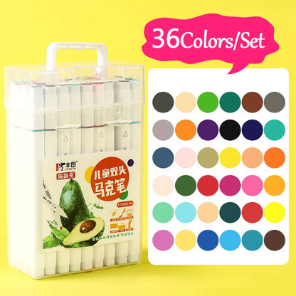 24-80 Colors Art Oily Marker Pen Set