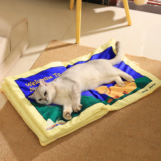 Book Style Foldable Pet Bed Mat